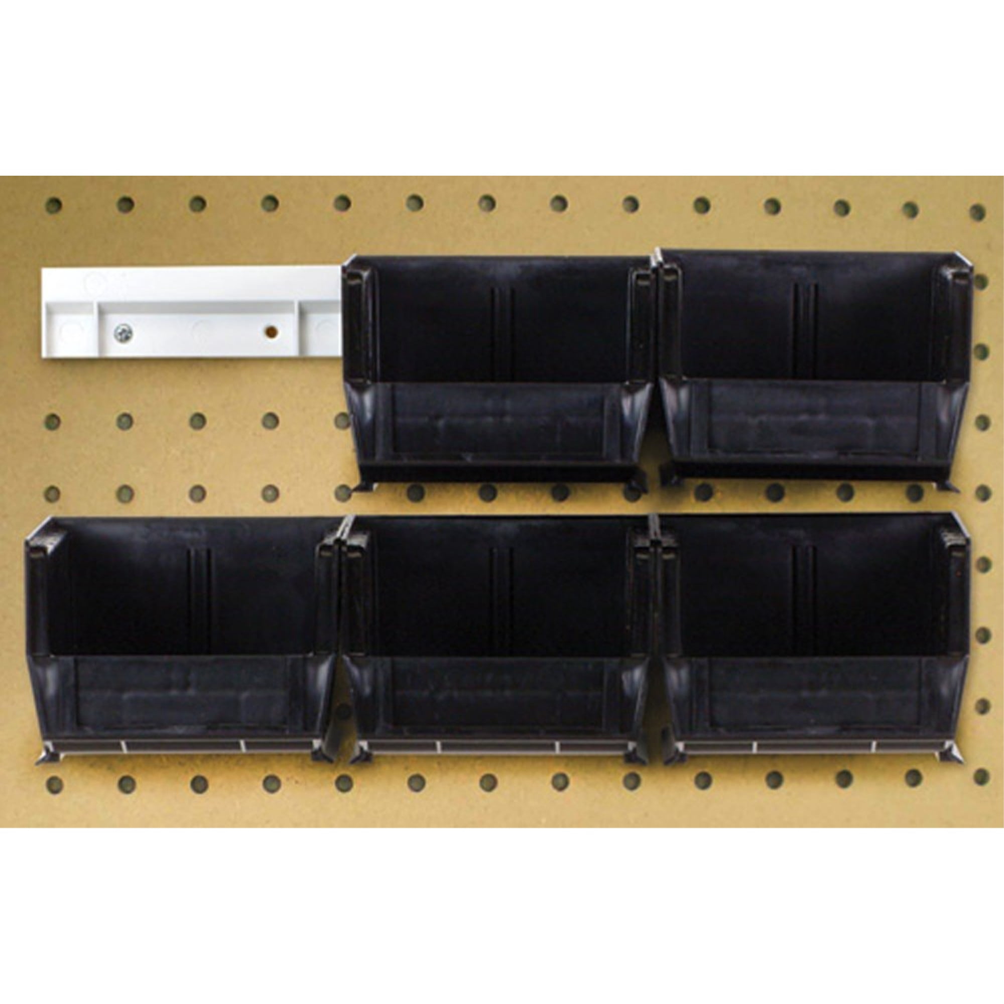 Gelmal Dustbin Rails Hang-n-Stack Bin, package, includes: (6) 5-3/8