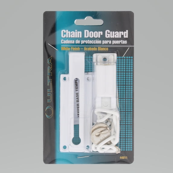 Ultra Hardware 44811 6.5" White Door Guard Chain