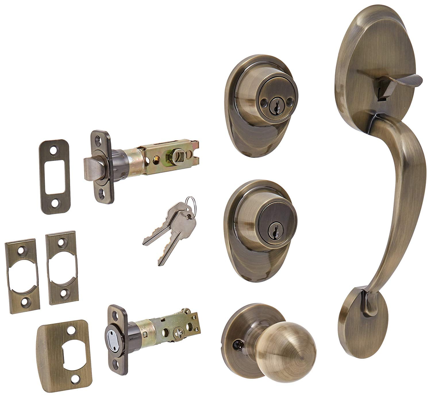 Ultra Hardware 45028 Cheltenham Entry and Double Cylinder Deadbolt