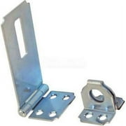 Ultra Hardware Fixed Staple Safety Hasp, Steel, 2-1/2L, Zinc Finish