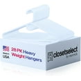 thumbnail image 1 of Ultra Heavy Duty Plastic Hangers, Made in USA, White Heavy Weight Hanger, 28 Pack, 1 of 4