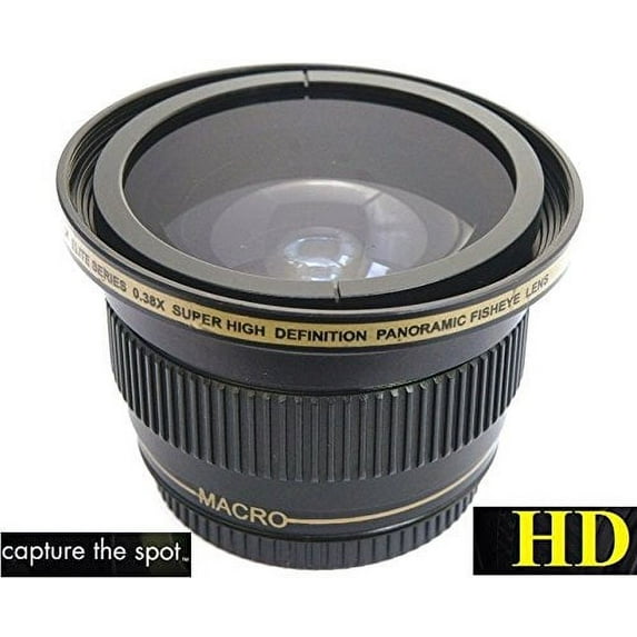 Ultra Hi-Def Panoramic Fisheye Lens For Samsung NX3300 EV-NX3300 NX500 EV-NX500 (43mm Compatible)