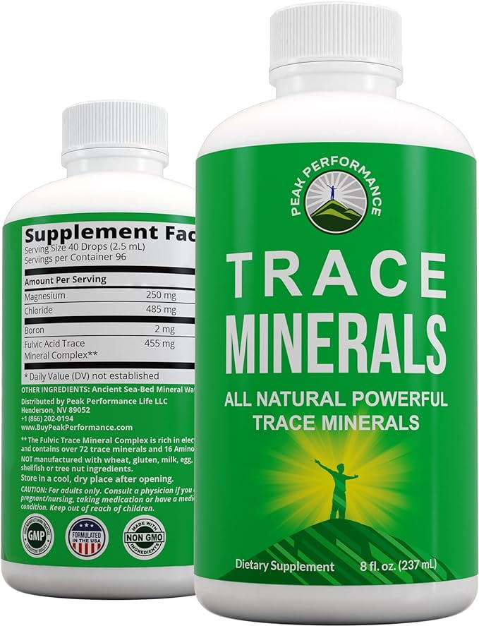 Ultra High Purity Trace Minerals Liquid Drops for Water. Ionic Plant