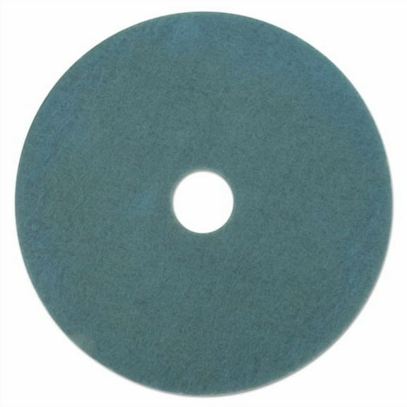 Ultra High-Speed Floor Burnishing Pads 3100, 27" Diameter, Aqua, 5/carton | Bundle of 2
