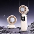 thumbnail image 1 of Ultra-High-Speed Thermoelectric Cooling Handheld Fan, Turbine Airflow Handheld Fan, USB Rechargeable Handheld Fan, Battery Operated Handheld Fan, Low-Noise Handheld Fan, Strong Airflow Handheld Fan, 1 of 7