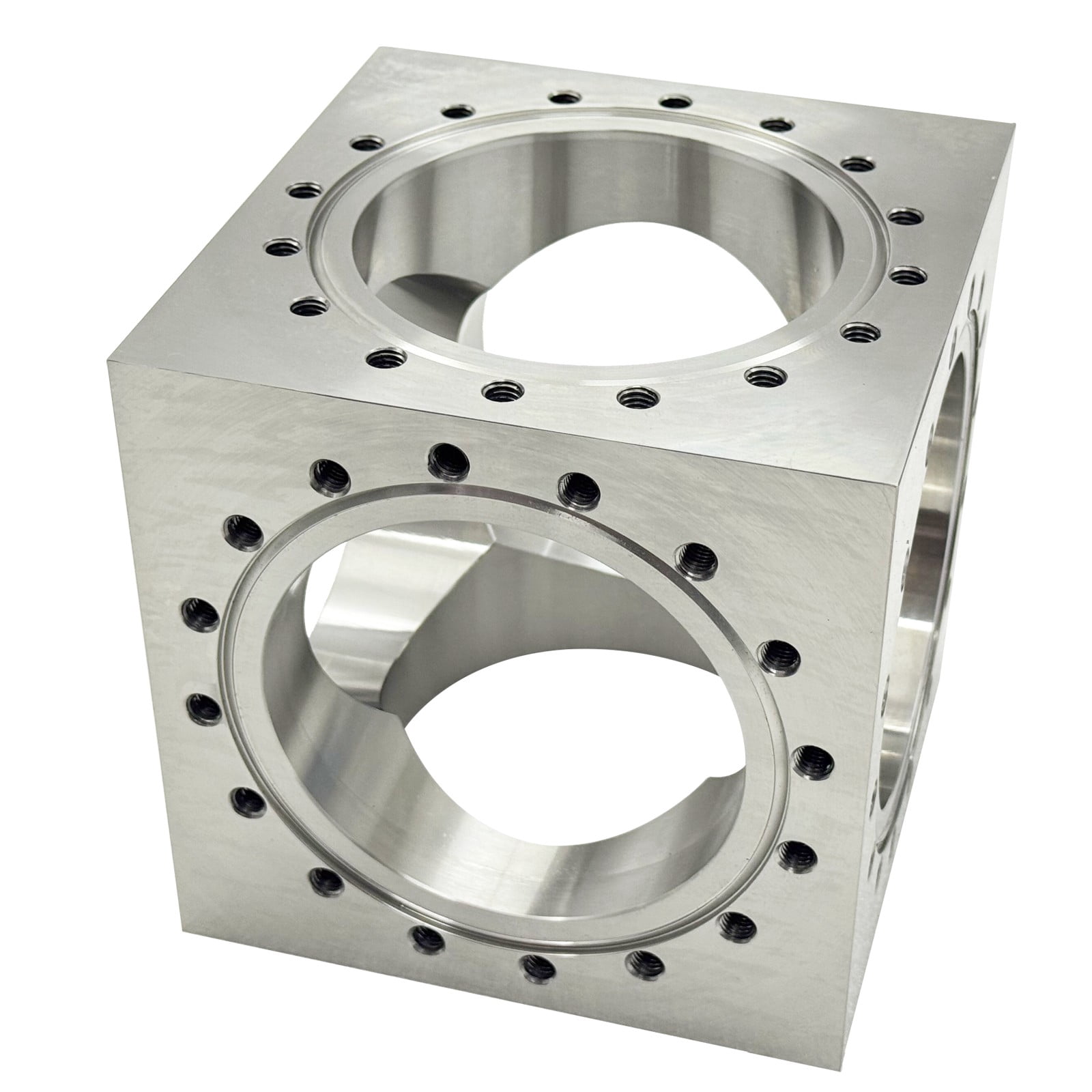 Ultra High Vacuum Chamber Stainless Steel Conflat Flange 6-Way Cube ...