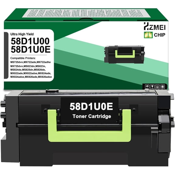 Ultra High Yield 58D1U00 58D1U0E Black Toner Cartridge Replacement for Lexmark MS725 MX722 MX725 MS823 MS824 MS825 MS826 MX822 MX824 MX826 Laser Printers