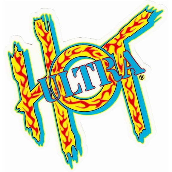 Ultra Hot Logo 7" Decal Flame Single