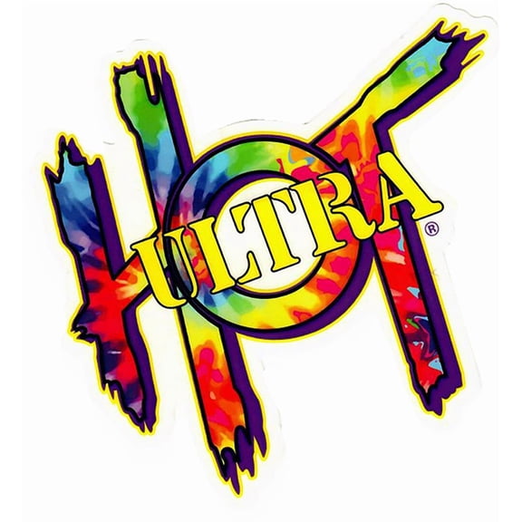Ultra Hot Logo 7" Decal Tie Dye Single