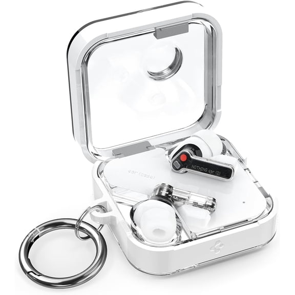 Ultra Hybrid Designed for Nothing Ear 2 Case Cover (2023) Clear Anti-Yellowing Case - Jet White