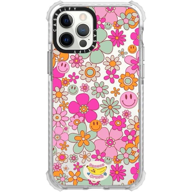 Ultra Impact Case for iPhone 12 / iPhone 12 Pro Groovy Pattern Clear
