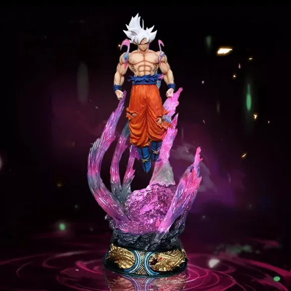 Ultra Instinct Goku Action Figure – 9.8-Inch Dragon Ball PVC Statue Toy for Collectors & Anime Fans