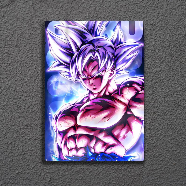 Ultra Instinct Goku Anime Poster Dragon Ball Super Saiyan Power Manga ...