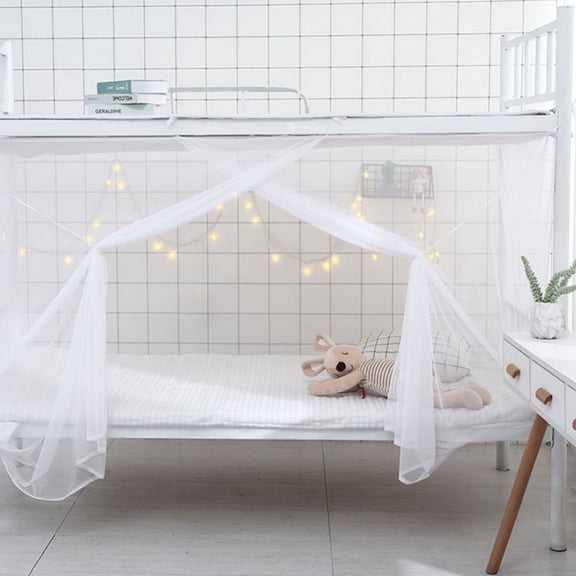 Ultra Large Bed Net  1 Openings Screen Netting Bed Canopy Circular Curtain for Single to King Size Beds Easy to Install Hanging Kit