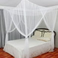 thumbnail image 1 of Ultra Large Bed Net All Sides Openings Screen Netting Bed Canopy Square Curtain for Single to King Size Beds Easy to Install Hanging Kit, 1 of 5