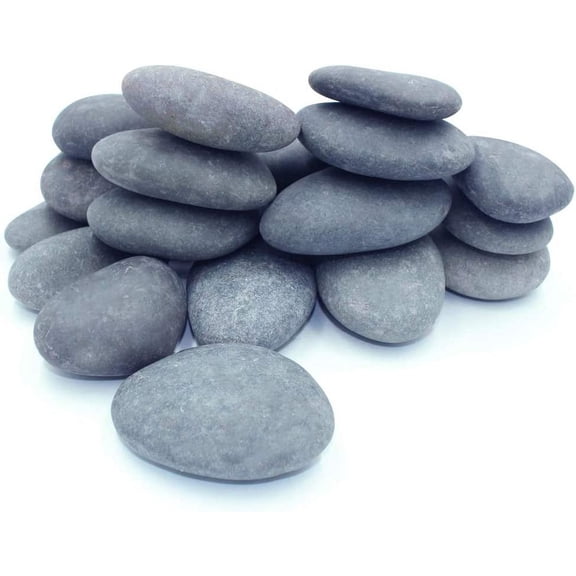 Ultra Large River Rocks for Painting  20 Extra Big Flat Smooth Stones, 3.5 - 5 Inch, 12-14 LB Craft Rocks for Rock Painting and Kindness Stones Supplies