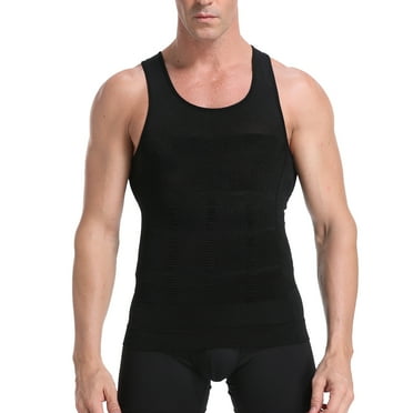 Ultra Lift Men Slimming Tummy Body Shaper Abdomen Control Undershirt Compression Vest Tank Top