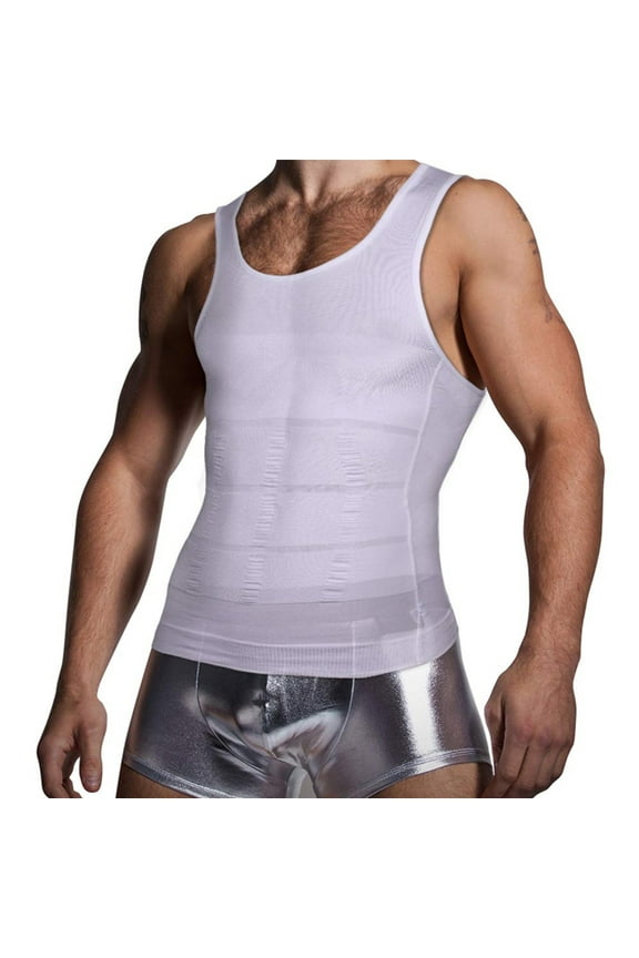 Ultra Lift Men Slimming Vest Body Shaper Abdomen Control Slim Chest Compression Shirts Vest Top