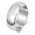 thumbnail image 1 of Ultra Light 18k White Gold 8mm D Shape Men/Women Wedding Band/Ring, 1 of 1