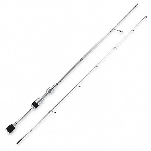 Ultra Light 5.5 ft / 168 cm Carbon Fiber Stream Fishing Rod with High Elasticity Blank EVA Grip Handle Ceramic Wire Guide Sensitive Solid Tip for Freshwater Casting and Lure Angling