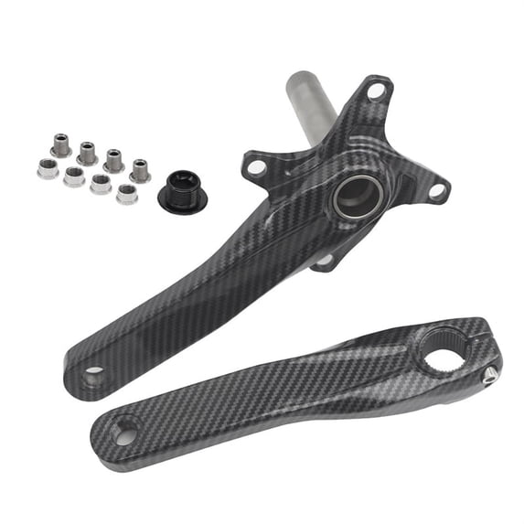 Ultra Light Carbon Fiber Bicycle Crankset 104BCD BB68 Mountain Bike Crank Bike Crank 8/9/10/11 Speed Length 170Mm