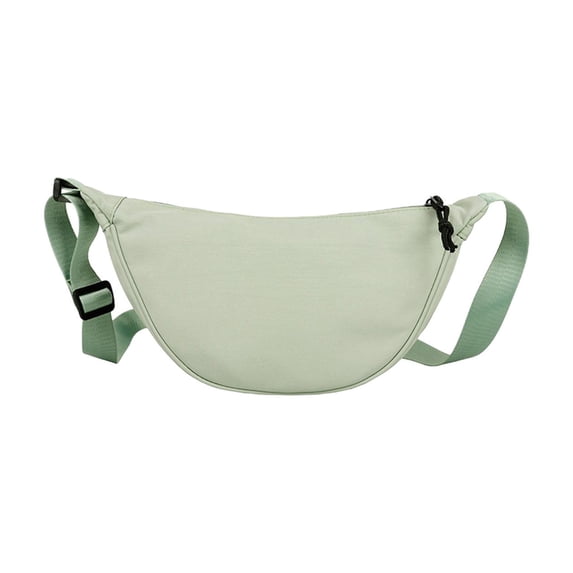 Ultra Light Dumpling Bag, Nylon Mini Crossbody, Soft Slim Underarm Bag, Compact Space Saving, Adjustable Shoulder Strap, Minimalist Daily Style, Casual Outing Small Purse