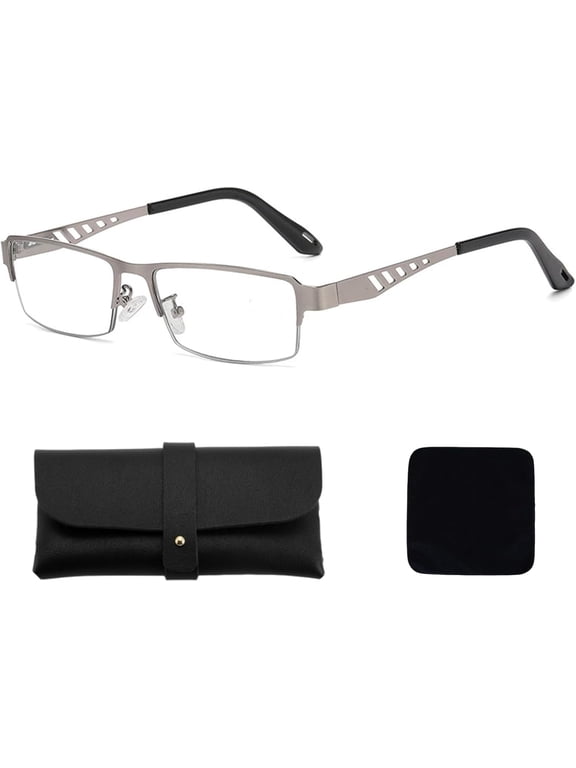 Ultra-Light Multi-focal Photochromic Reading Glasses, Color-Changing Anti-Blue Light Glasses