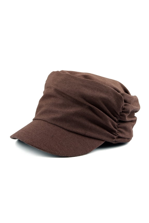 Ultra-Light Newsboy Cap, Breathable Linen Blend, Soft Lining for Chemo, Hair Loss & Travel
