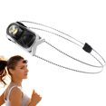 thumbnail image 1 of Ultra Light & Rechargeable Headlamp with 1000 Lumens, LED Headlight with White Red Light, Waterproof Motion Sensor Head Lamp, 6 Mode for Outdoor Running, Repairing, Fishing, Walking Dog, White, 1 of 7