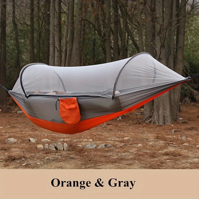Ultra-Light, Spacious Camping Hammock with Automatic Setup & Built-In ...