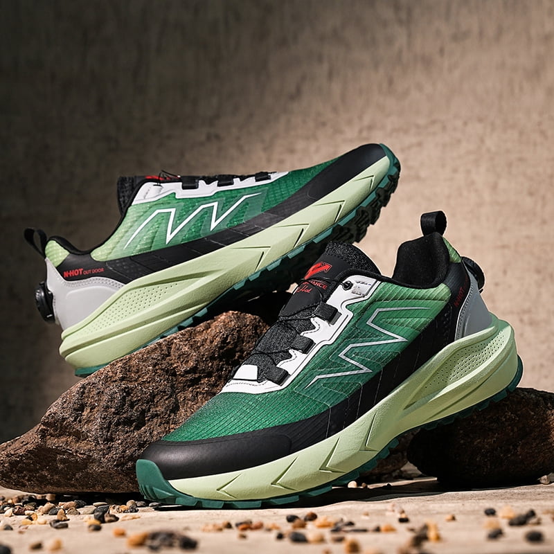 Ultra Light Summer Men Hiking Climbing Shoes Breathable Ventilated Mesh Non Slip Outdoor Sneakers Soft Sole Shockproof Wear Resistant Footwear for Outdoor Daily Activities