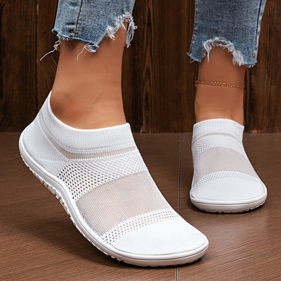 Sosenfer Ultra-Light Zero Drop Barefoot Sneakers - Women's Wide Toe Walking Sock Shoes