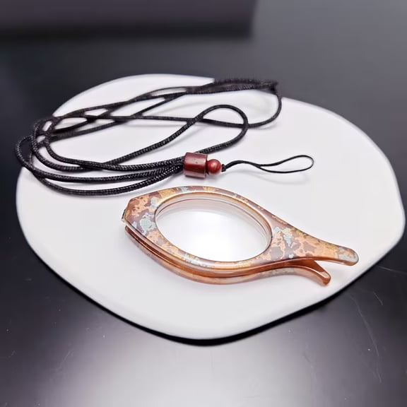 Ultra-Lightweight Foldable Reading Glasses for Presbyopia Mini Over-the-Neck Portable Readers Compatible with Men and Women