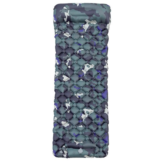 Ultra-Lightweight Inflatable Sleeping Pad with Foot Pump for Outdoor Comfort!