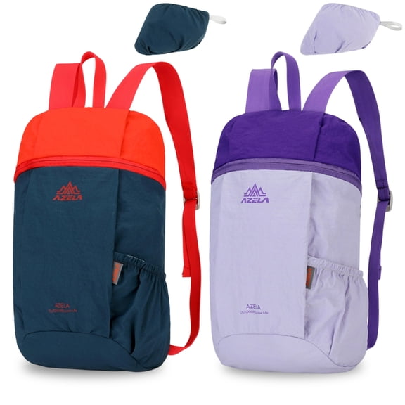 Ultra Lightweight Packable Backpack, Foldable Daypack for Travel, Hiking and Daily Use, Water-Resistant Nylon Bag with Adjustable Straps