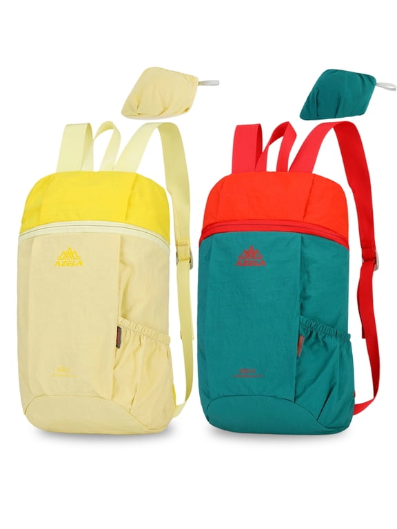 Ultra Lightweight Packable Backpack, Foldable Daypack for Travel, Hiking and Daily Use, Water-Resistant Nylon Bag with Adjustable Straps