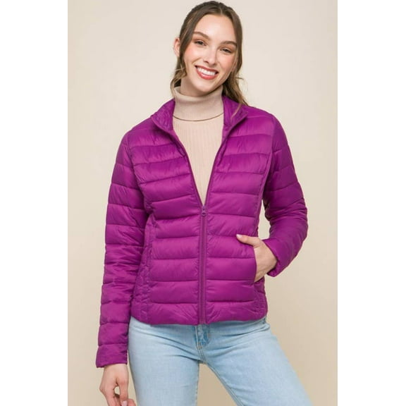 Ultra Lightweight Padded Thermal Zip Up Jacket