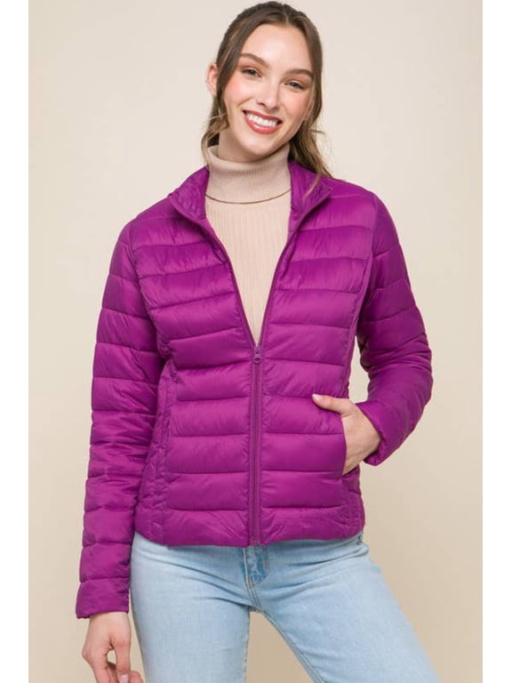 Ultra Lightweight Padded Thermal Zip Up Jacket