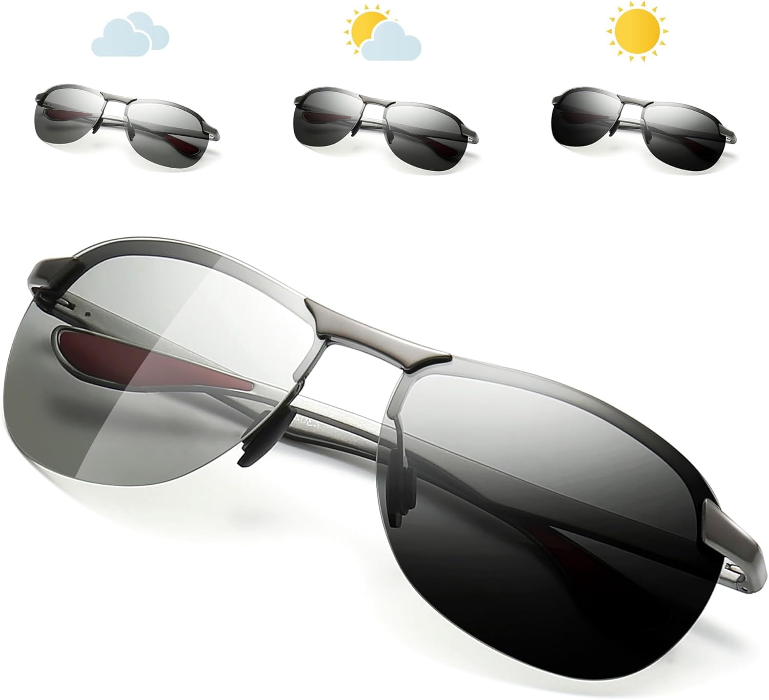 Men's Personalized Polygon Pc Metal Racket Lightweight Small Frame Sunglasses main image 0