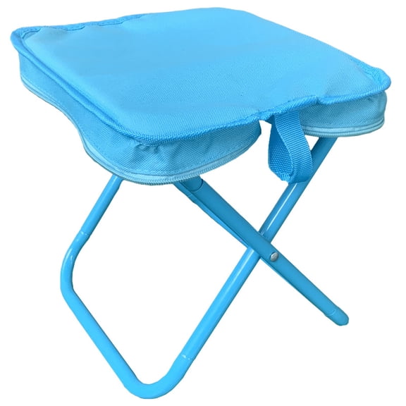 Ultra-Lightweight Portable Folding Stool, Compact Foldable Camp Chair for Outdoor Hiking, Fishing, and Sketching, Heavy-Duty Metal Slacker Chair with Ergonomic Carry Handle