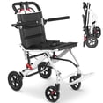 thumbnail image 1 of Ultra-Lightweight Portable Transport Wheelchair Foldable Travel Wheelchairs with Handbrake, 1 of 6