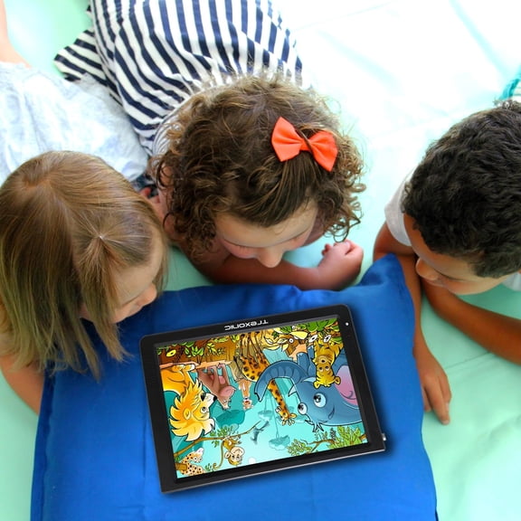 Ultra Lightweight Rechargeable Widescreen 12" LED Portable TV with HDMI, SD, MMC, USB, VGA, Headphone Jack, AV Inputs and Output and Built-in Digital Tuner and Detachable Antenna