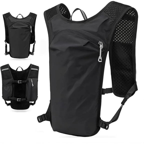 Ultra Lightweight Running Hydration Backpack Water Bottle Holder Vest Bag Adjustable Outdoor Cycling Hiking Sports Pack