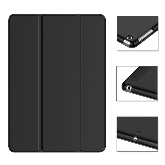 Ultra Lightweight Stand Smart Protective Cover with Auto Sleep/Wake Feature for iPad Air, Black