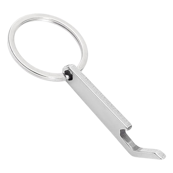 Ultra-Lightweight Titanium Keychain Bottle Opener with Key Ring | Rust-Proof and Durable Mini Beer Opener Tool for Keychain, Camping, Travel, EDC,Stainless Steel Bottle Opener,4.9*1.2cm