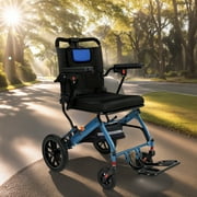 Ultra-Lightweight Wheelchair for Adults & Seniors 20 lbs Foldable Transport Chair with 360° Wheels, Honeycomb Tires & Quick-Fold Design for Travel, Recovery & Daily Use