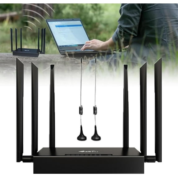 Ultra Link Free WiFi Router Unlimited Satellite Internet, Satellite Internet Routers for Wireless Internet, Plug and Play