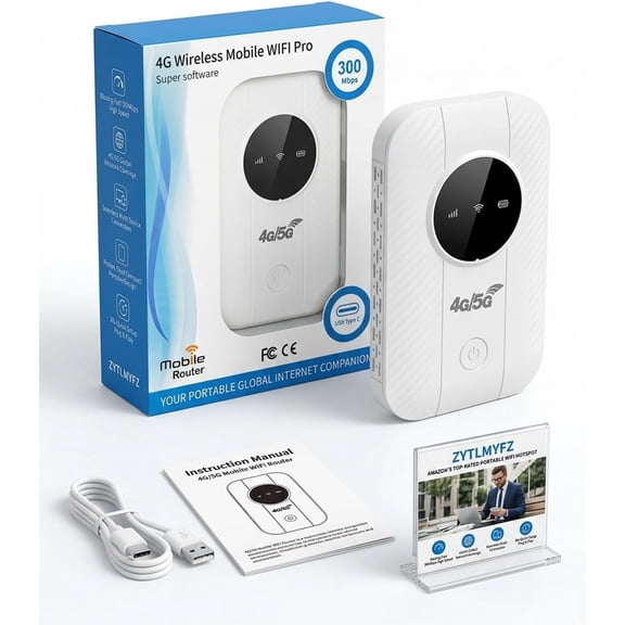 Ultra Link Pocket WiFi Satellite Internet Free in Your Porter Unlimited High Speed Smart Router Mobile Hotspot for International Travel up to 10 Devices