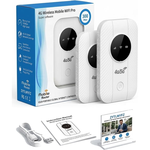 Ultra Link Pocket WiFi Satellite Internet Free in Your Porter Unlimited High Speed Smart Router Mobile Hotspot for International Travel up to 10 Devices