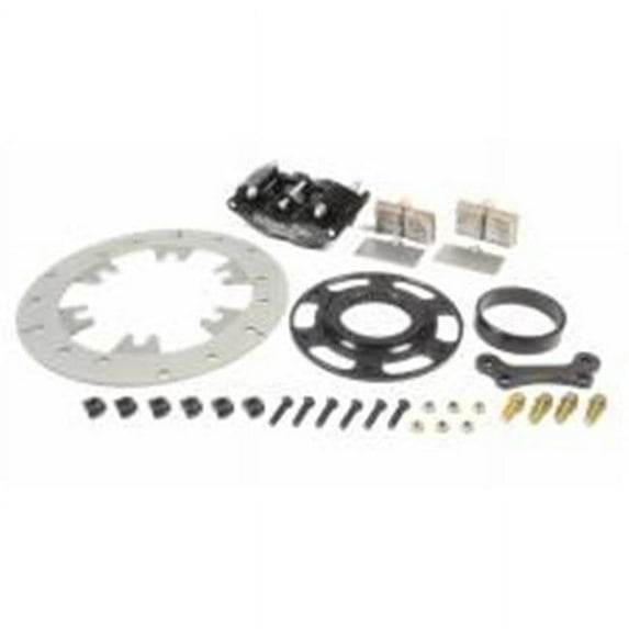 Ultra-Lite Brakes 240 Series Brake System Left Rear 4 Piston Caliper fro 10.0 in. Drilled Titanium Rotor